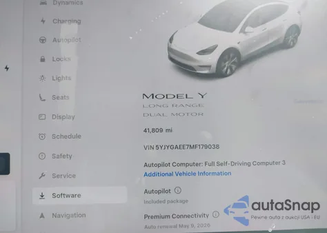 2021 Tesla Model Y Long Range Dual Motor All-Wheel Drive из США, поврежденный, VIN 5YJYGAEE7MF179038